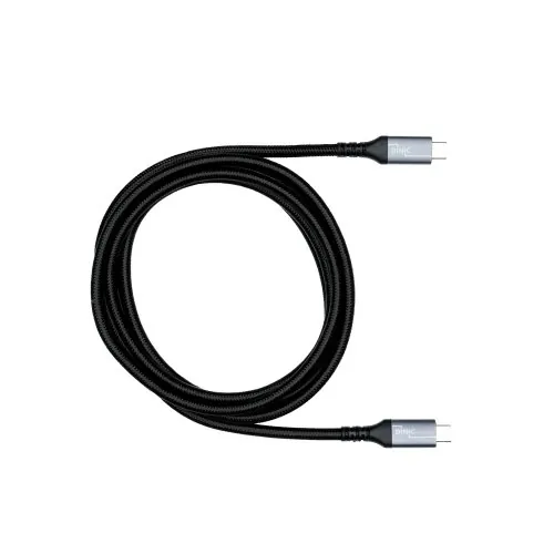 DINIC USB 3.2 HQ Kabel Typ C-C Stecker, unterstützt 100W (20V/5A) Aufladung, 20 GBit/s, schwarz, 2m